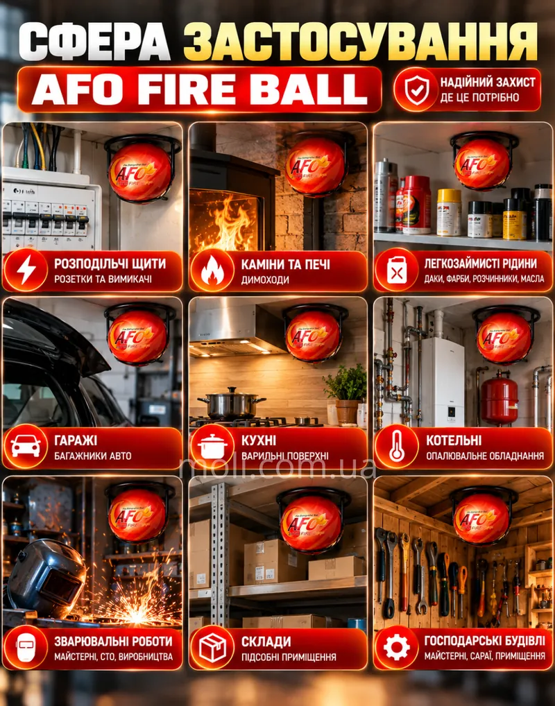 Сфера застосування AFO Fire Ball